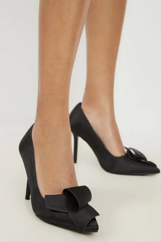 Karen Millen Abstract Twist Bow Heel mono Best
