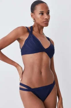 Karen Millen Bandage Double Strap Bikini navy Fashion