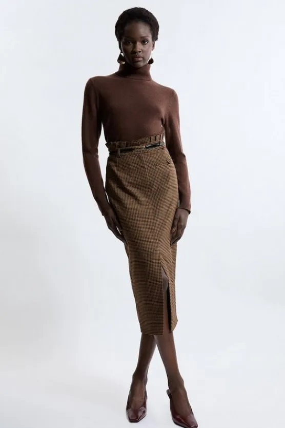 Karen Millen Check With Choc Tailored Co-ord multi Fashion