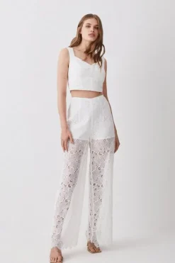 Karen Millen LACE CO-ORD ivory Outlet