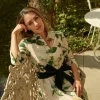 Karen Millen Lydia Millen Spring Floral Silk Cotton Woven Shirt Dress Online