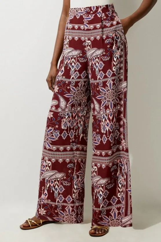 Karen Millen MIXED PRINT CO-ORD SET orange New