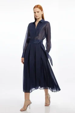 Karen Millen ORGANDIE CO-ORD navy Fashion