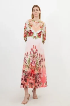 Karen Millen Petite Guipure Lace Woven Maxi Dress floral Best