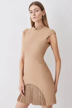 Karen Millen Petite Military Tailored Mini Dress camel Online