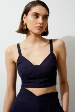 Karen Millen PROM SKIRT CO-ORD navy New