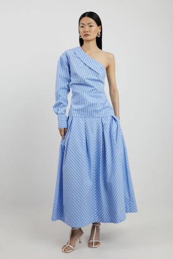 Karen Millen STRIPE PROM CO-ORD white Sale