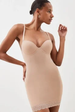 Karen Millen Super Control Slip Dress nude Outlet