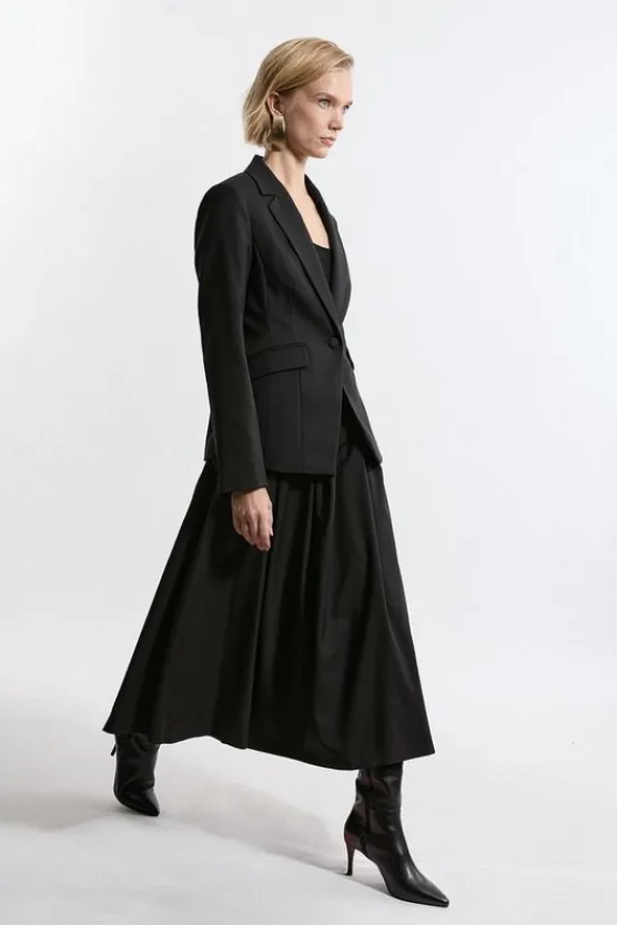 Karen Millen Tailored Twill Set black Hot