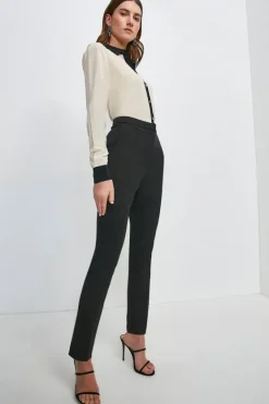Karen Millen Tall Essential Techno Woven Pants black Online