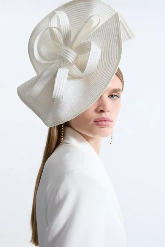 Karen Millen Wavy Loop Fascinator ivory Outlet
